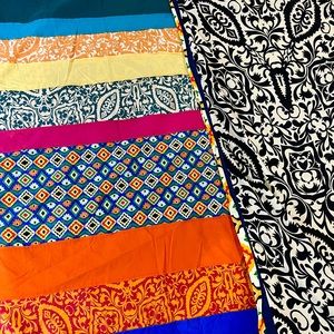 Anthropologie Reversible Hand Stitched Cal King sized Duvet Cover